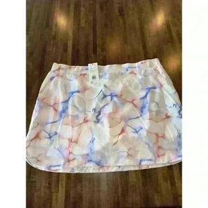 Women’s Cali XXlarge Birdie Skort Multi Aquatic Coral‎ Print